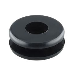 PV244A BLACK PVC OPEN GROMMET